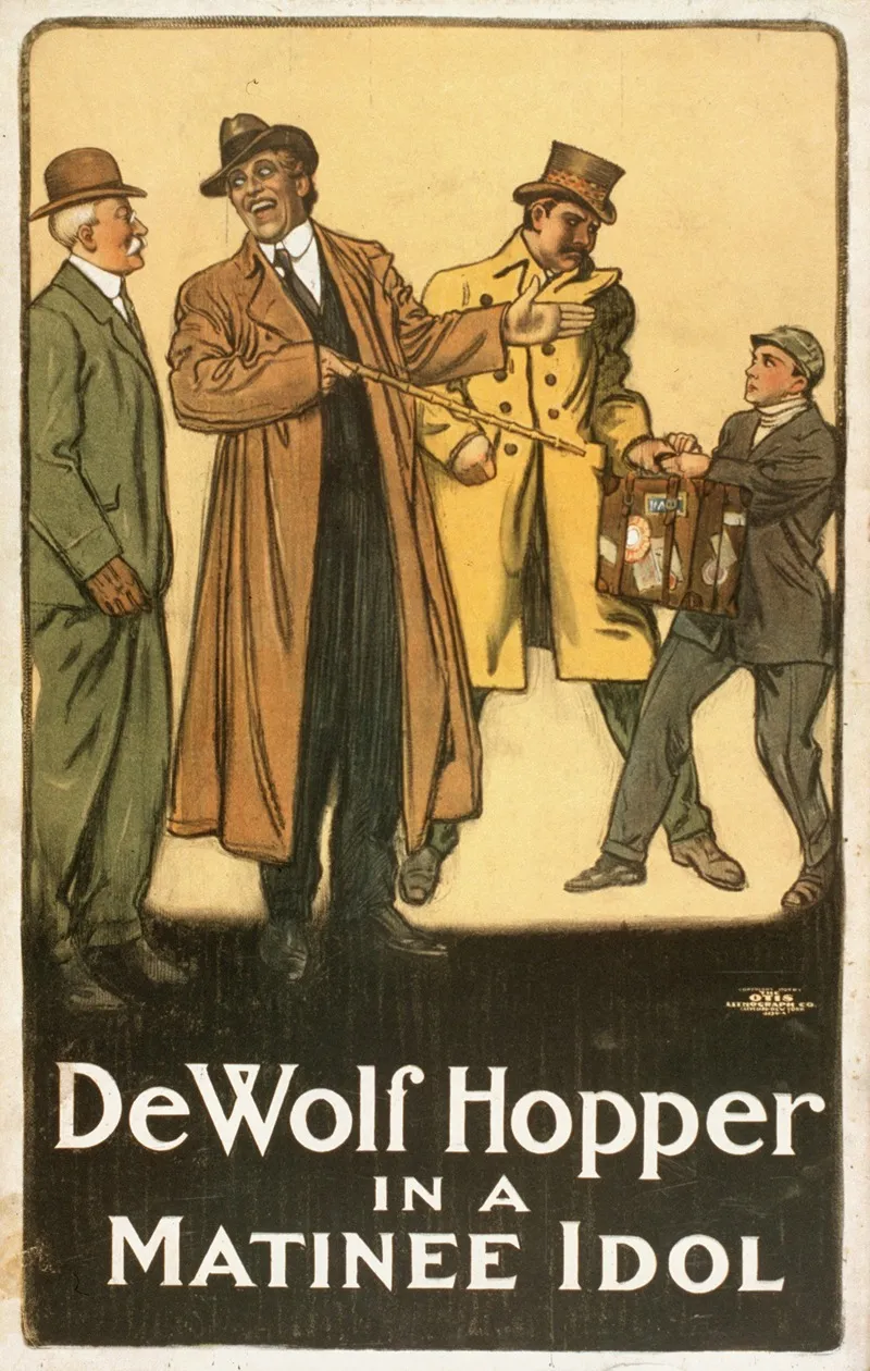 De Wolf Hopper In A Matinee Idol Wall Art by The Otis Lithograph Co. - High-Resolution Digital Print