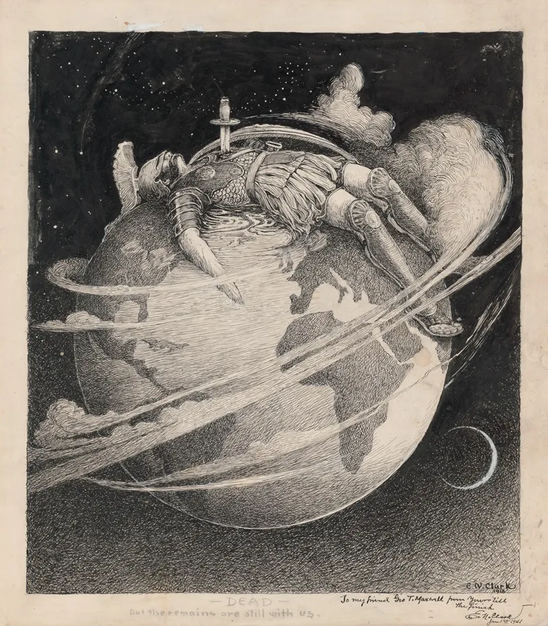 Dead But The Remains Are Still With Us Wall Art by Egbert Norman Clark - High-Resolution Digital Print