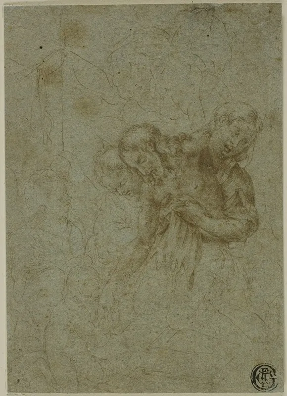 Dead Christ Supported By Holy Women And Angels