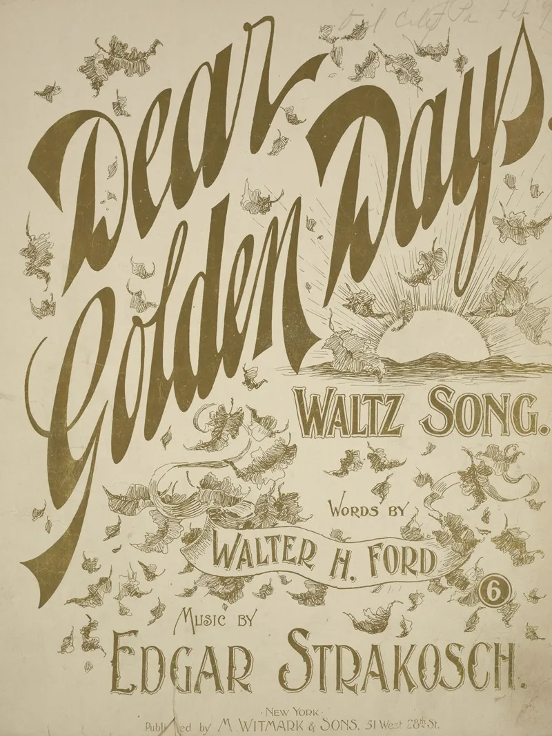 Dear Golden Days Wall Art by Anonymous - High-Resolution Digital Print