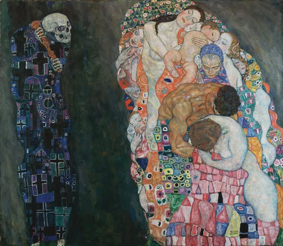 Death And Life Wall Art by Gustav Klimt - High-Resolution Digital Print