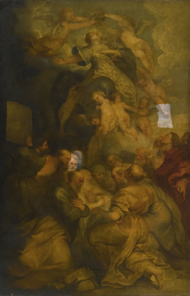 Death Assumption And Coronation Of The Virgin