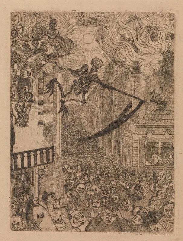 Death Chasing The Flock Of Mortals