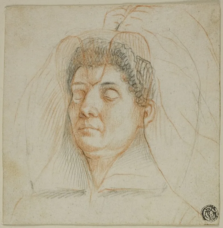 Death Mask Of A Woman Wall Art by Circle of Lavinia Fontana - High-Resolution Digital Print