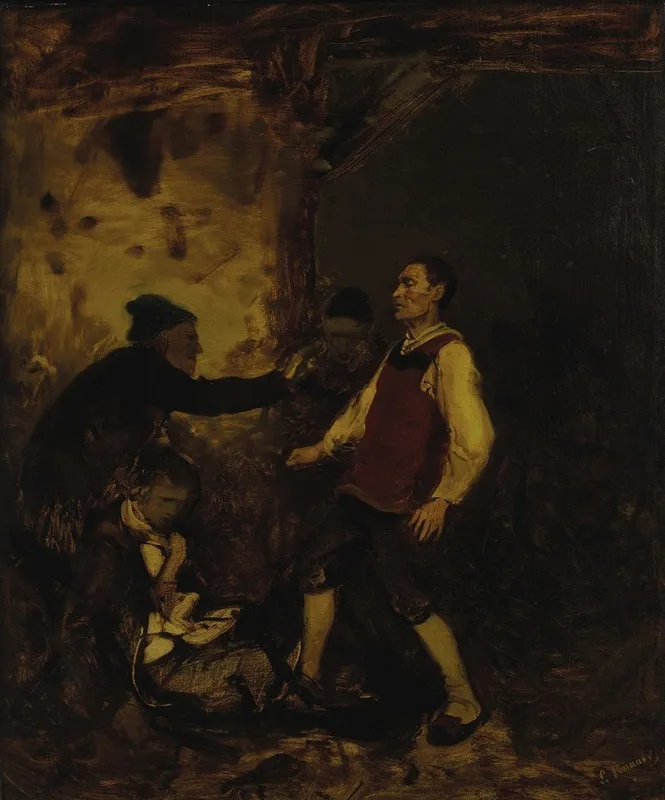 Death Of A Gentleman Wall Art by Ludwig Kraus - High-Resolution Digital Print