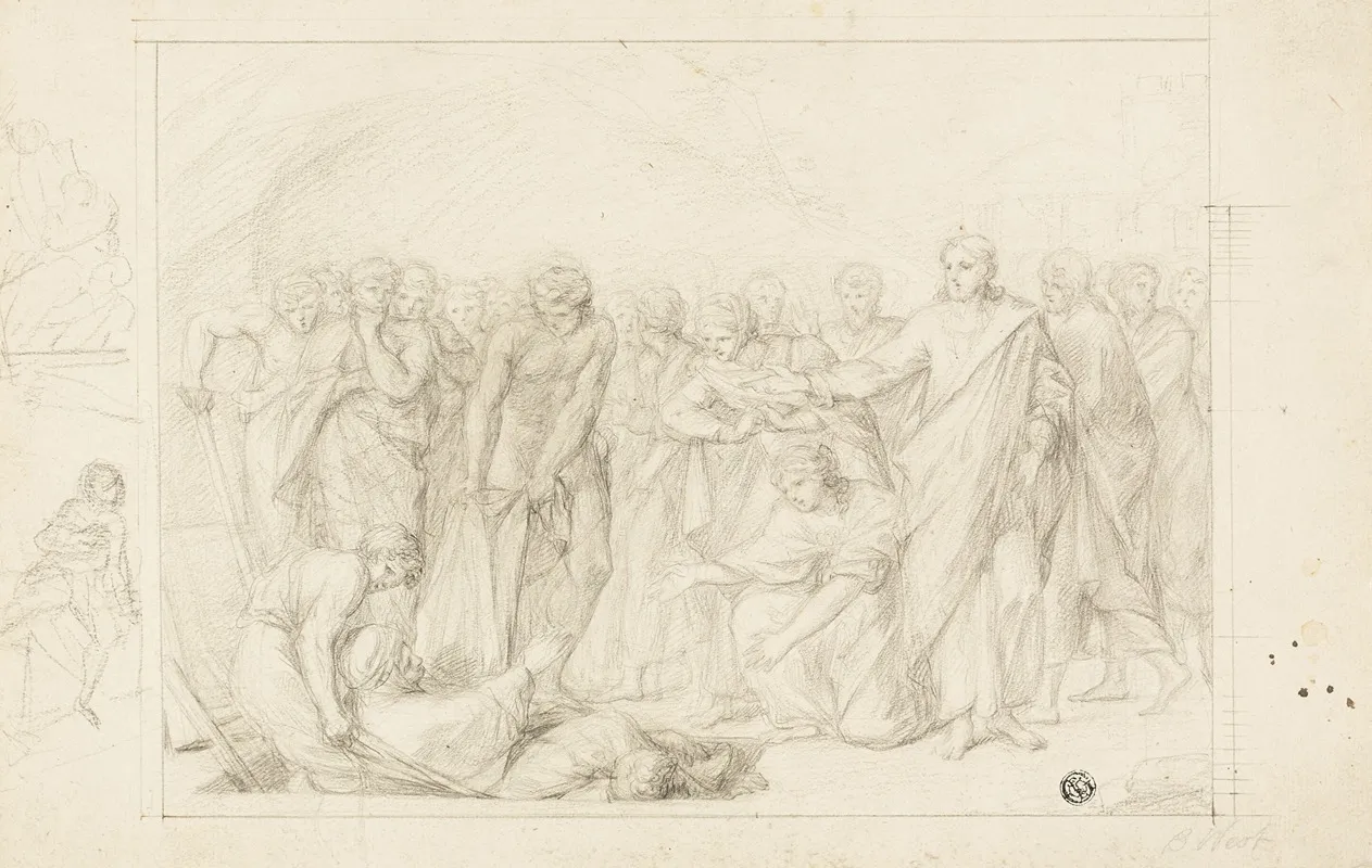 Death Of Ananias Wall Art by Benjamin West - High-Resolution Digital Print
