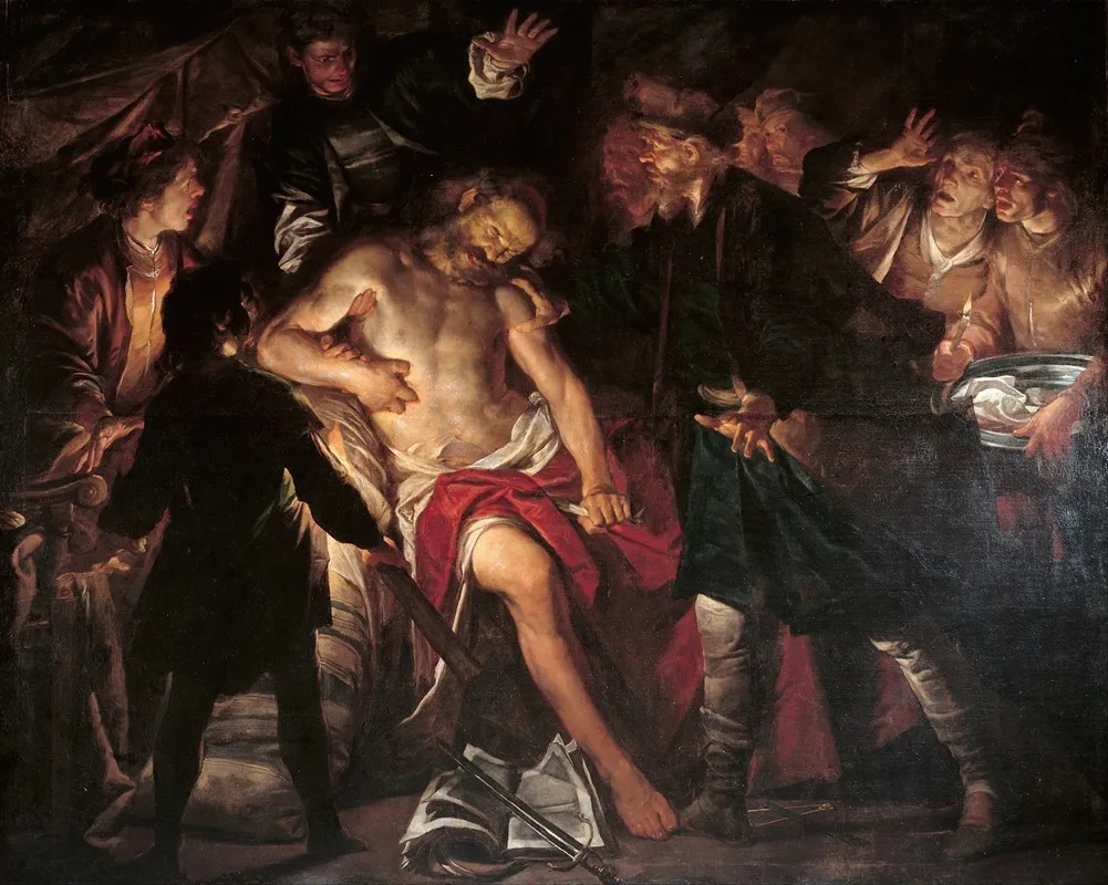 Death Of Cato Wall Art by Gioacchino Assereto - High-Resolution Digital Print