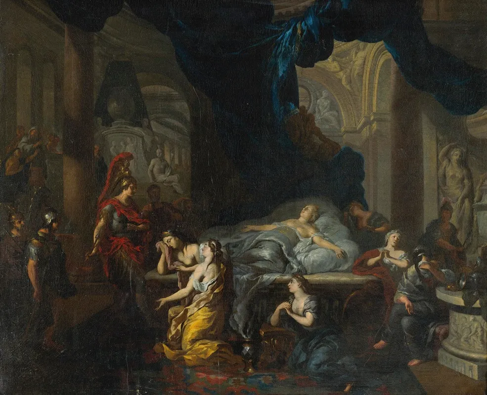 Death Of Cleopatra 2 Wall Art by Ottmar Elliger the Younger - High-Resolution Digital Print