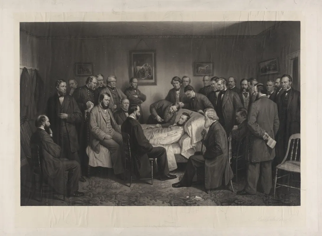 Death Of Lincoln 2 Wall Art by Alexander Hay Ritchie - High-Resolution Digital Print