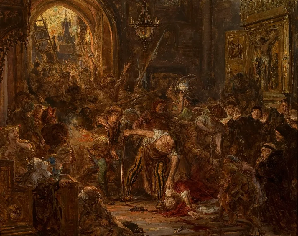 Death Of Teczynski In The Franciscan Church