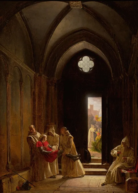 Death Of The Prince De Talmont Wall Art by Fleury François Richard - High-Resolution Digital Print