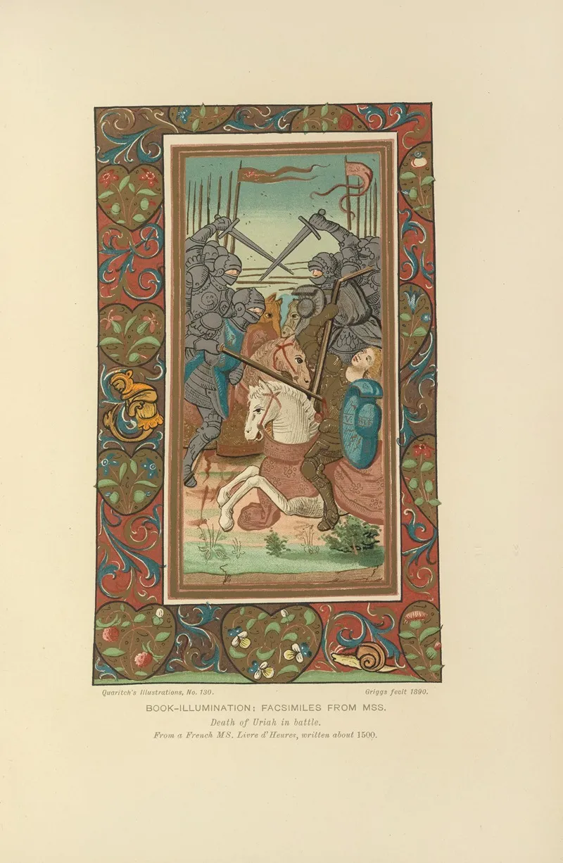 Death Of Uriah In Battle Wall Art by Bernard Quaritch - High-Resolution Digital Print