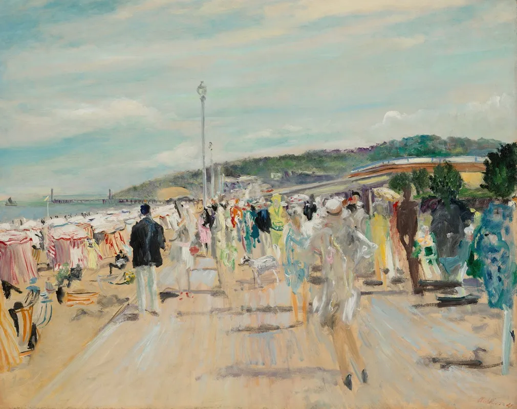 Deauville Les Planches Wall Art by Lucien Adrion - High-Resolution Digital Print