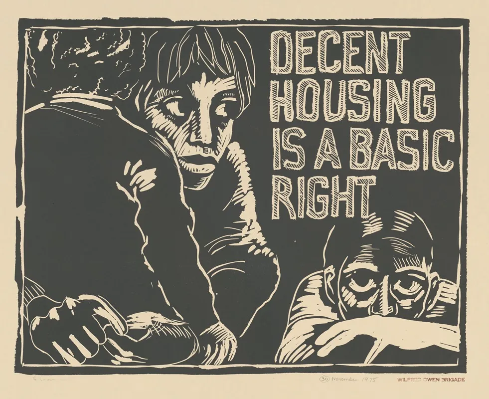 Decent Housing Is A Basic Right Wall Art by Rachael Romero - High-Resolution Digital Print