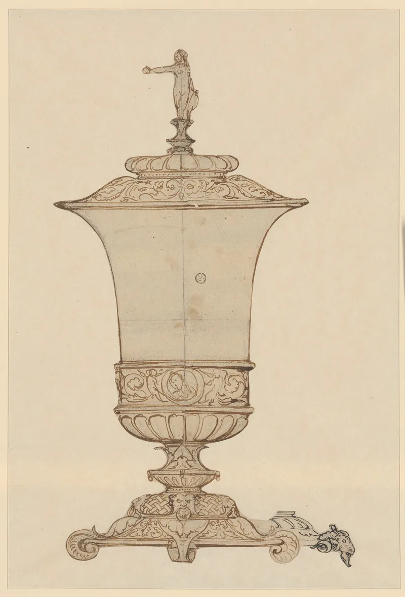 Deckelpokal Mit Allegorischer Frauengestalt