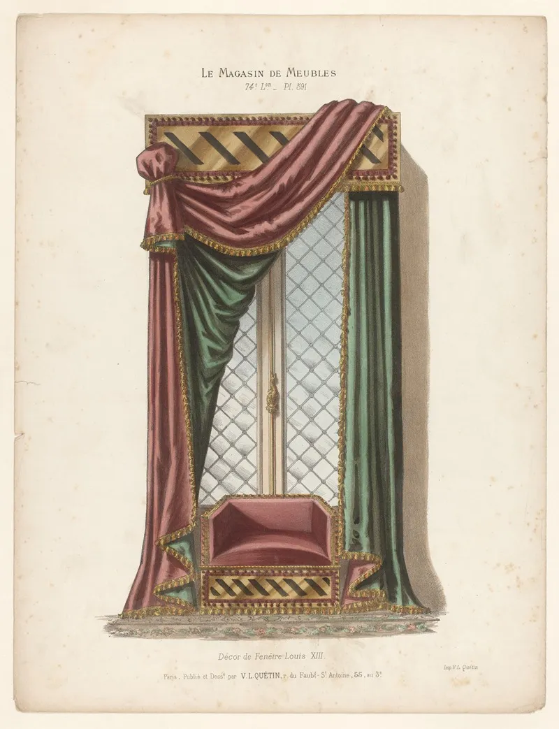 Decor De Fenetre Louis Xiii Wall Art by Victor Léon Michel Quétin - High-Resolution Digital Print