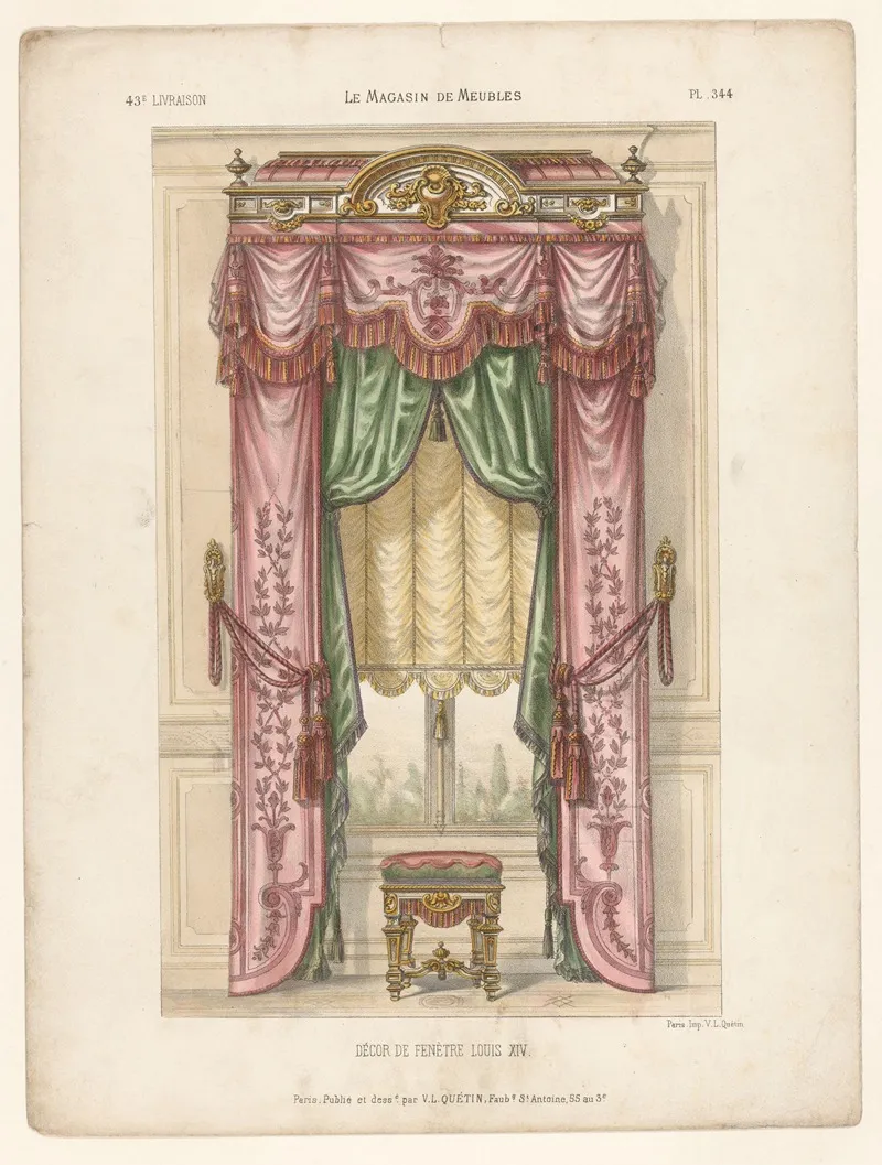Decor De Fenetre Louis Xiv Wall Art by Victor Léon Michel Quétin - High-Resolution Digital Print