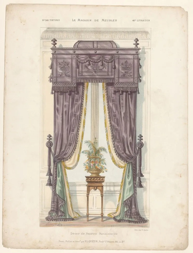 Decor De Fenetre Renaissance 2 Wall Art by Victor Léon Michel Quétin - High-Resolution Digital Print