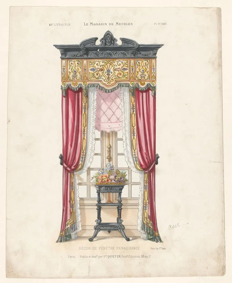 Decor De Fenetre Renaissance Wall Art by Victor Léon Michel Quétin - High-Resolution Digital Print