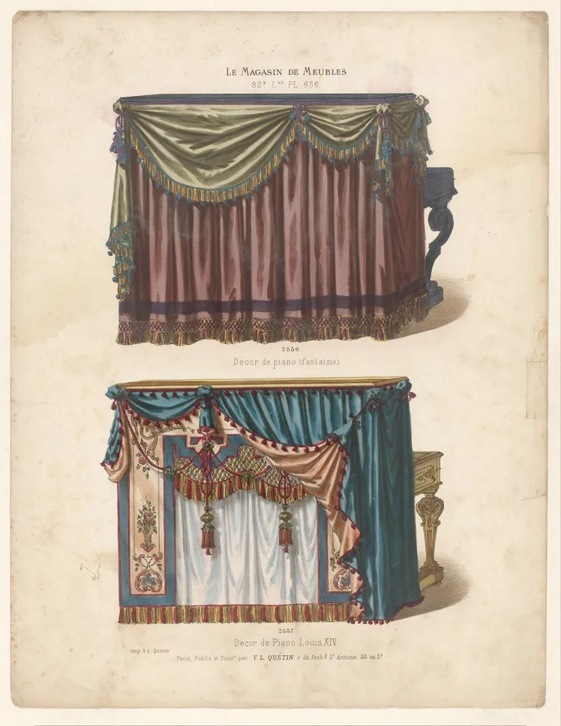 Decor De Piano Fantaisie Decor De Piano Louis Xiv Wall Art by Victor Léon Michel Quétin - High-Resolution Digital Print