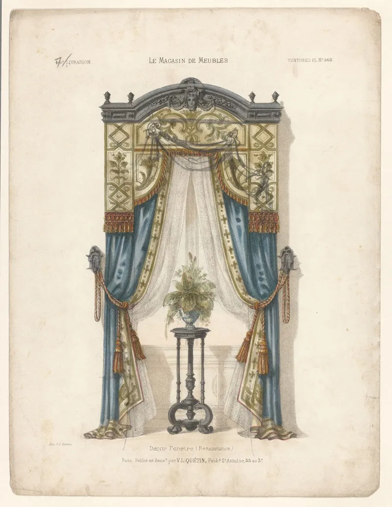 Decor Fenetre Renaissance Wall Art by Victor Léon Michel Quétin - High-Resolution Digital Print