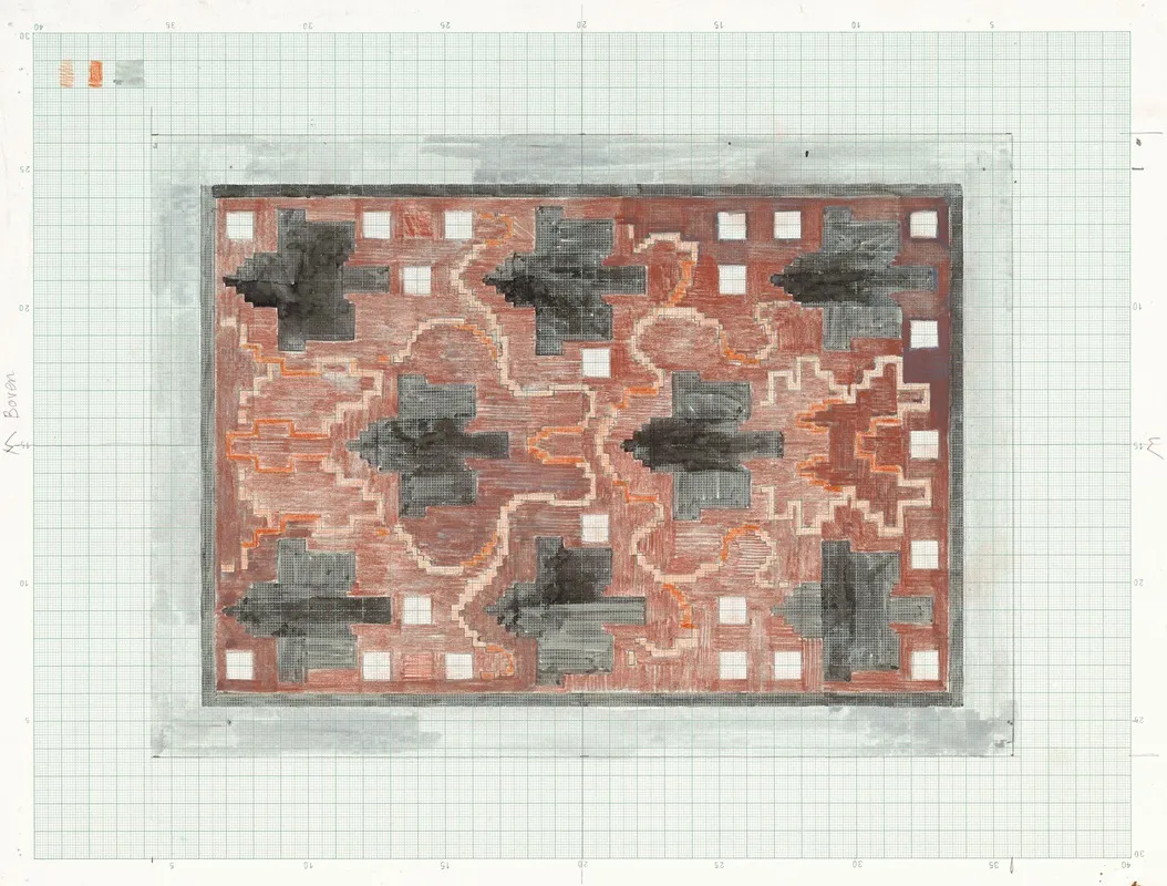 Decoratief Ontwerp In Rood En Zwart