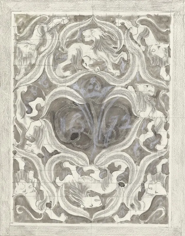 Decoratief Ontwerp Met Leeuwen