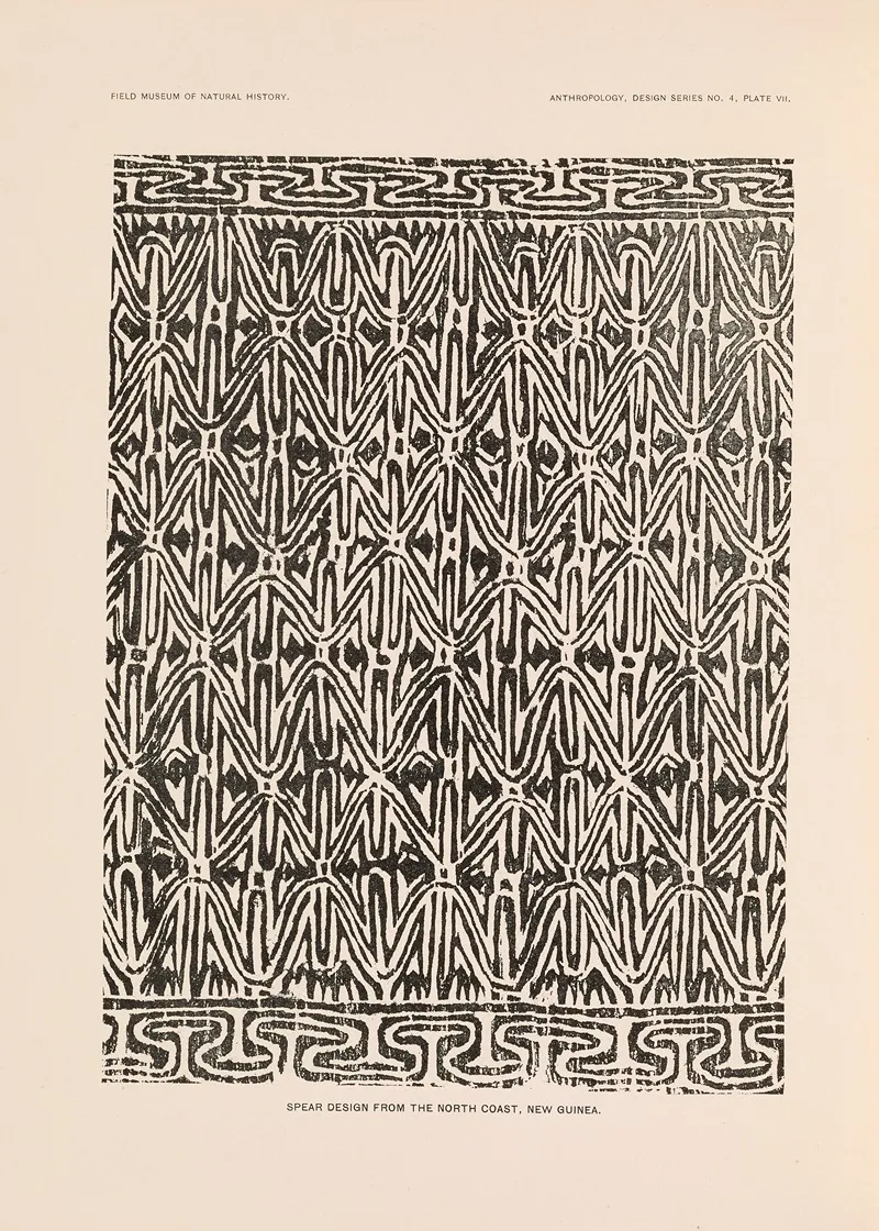 Decorative Art Of New Guinea Pl 05 Wall Art by Albert Buell Lewis - High-Resolution Digital Print
