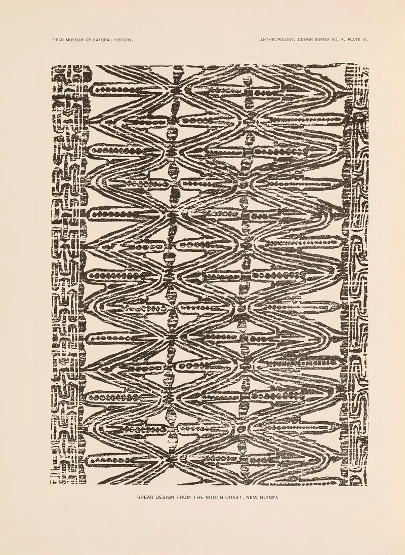 Decorative Art Of New Guinea Pl 07 Wall Art by Albert Buell Lewis - High-Resolution Digital Print