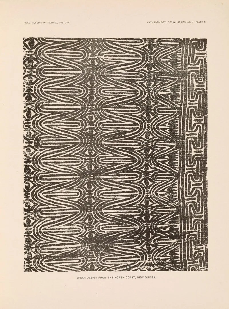 Decorative Art Of New Guinea Pl 08 Wall Art by Albert Buell Lewis - High-Resolution Digital Print
