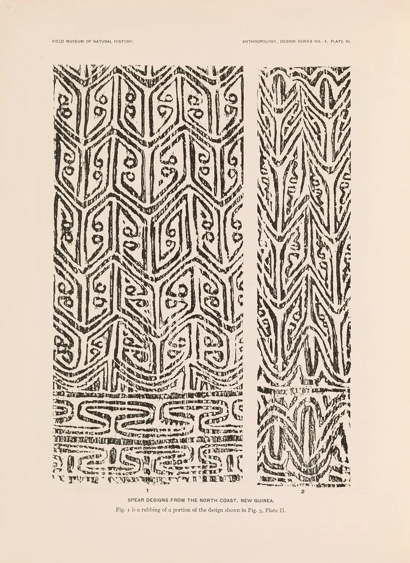 Decorative Art Of New Guinea Pl 09 Wall Art by Albert Buell Lewis - High-Resolution Digital Print