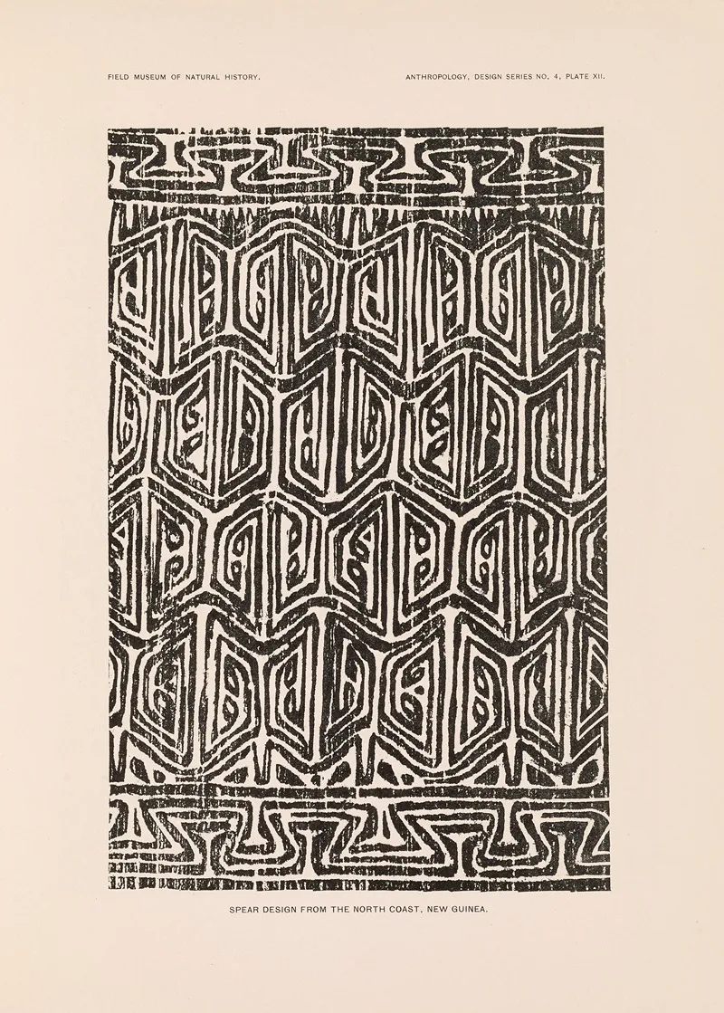 Decorative Art Of New Guinea Pl 10 Wall Art by Albert Buell Lewis - High-Resolution Digital Print
