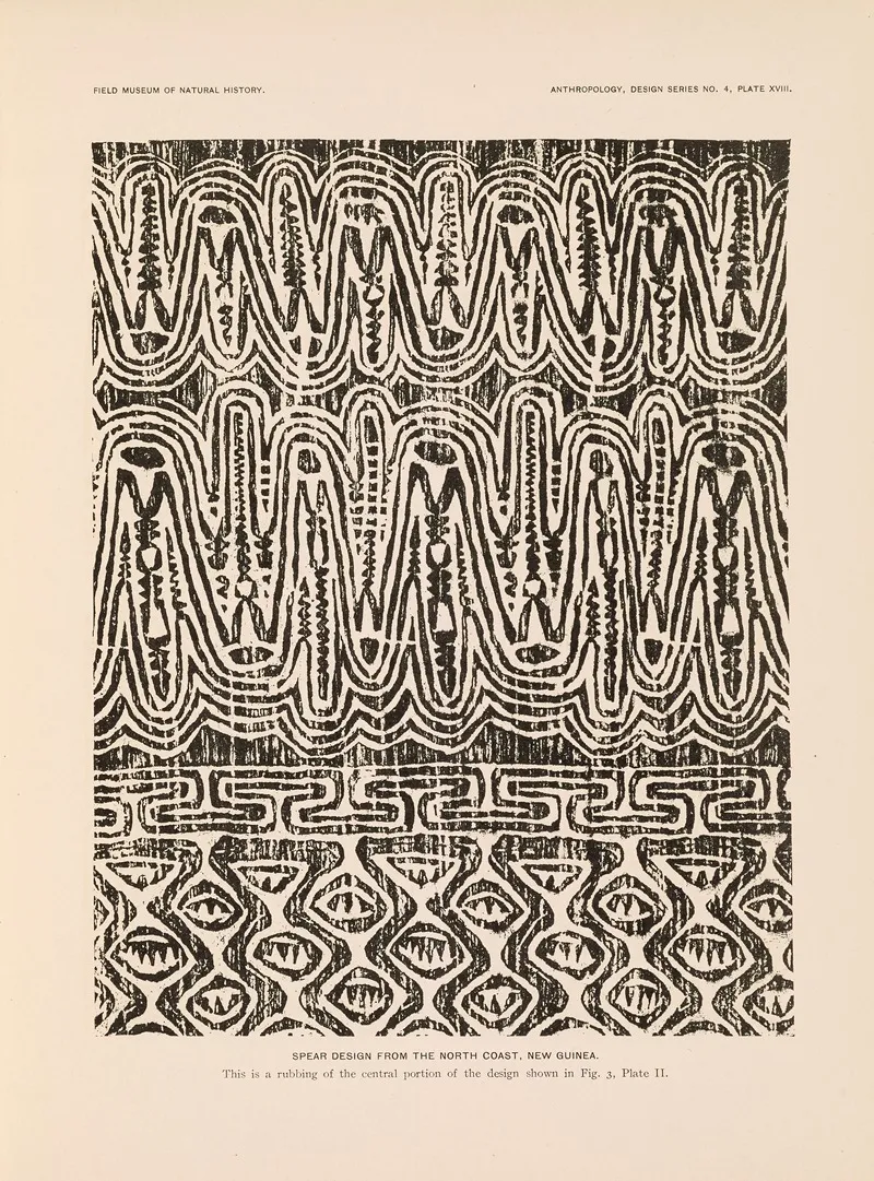 Decorative Art Of New Guinea Pl 16 Wall Art by Albert Buell Lewis - High-Resolution Digital Print