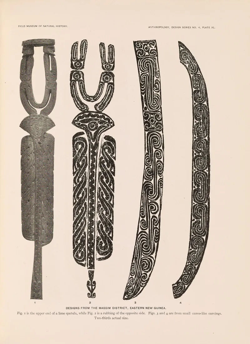 Decorative Art Of New Guinea Pl 34 Wall Art by Albert Buell Lewis - High-Resolution Digital Print
