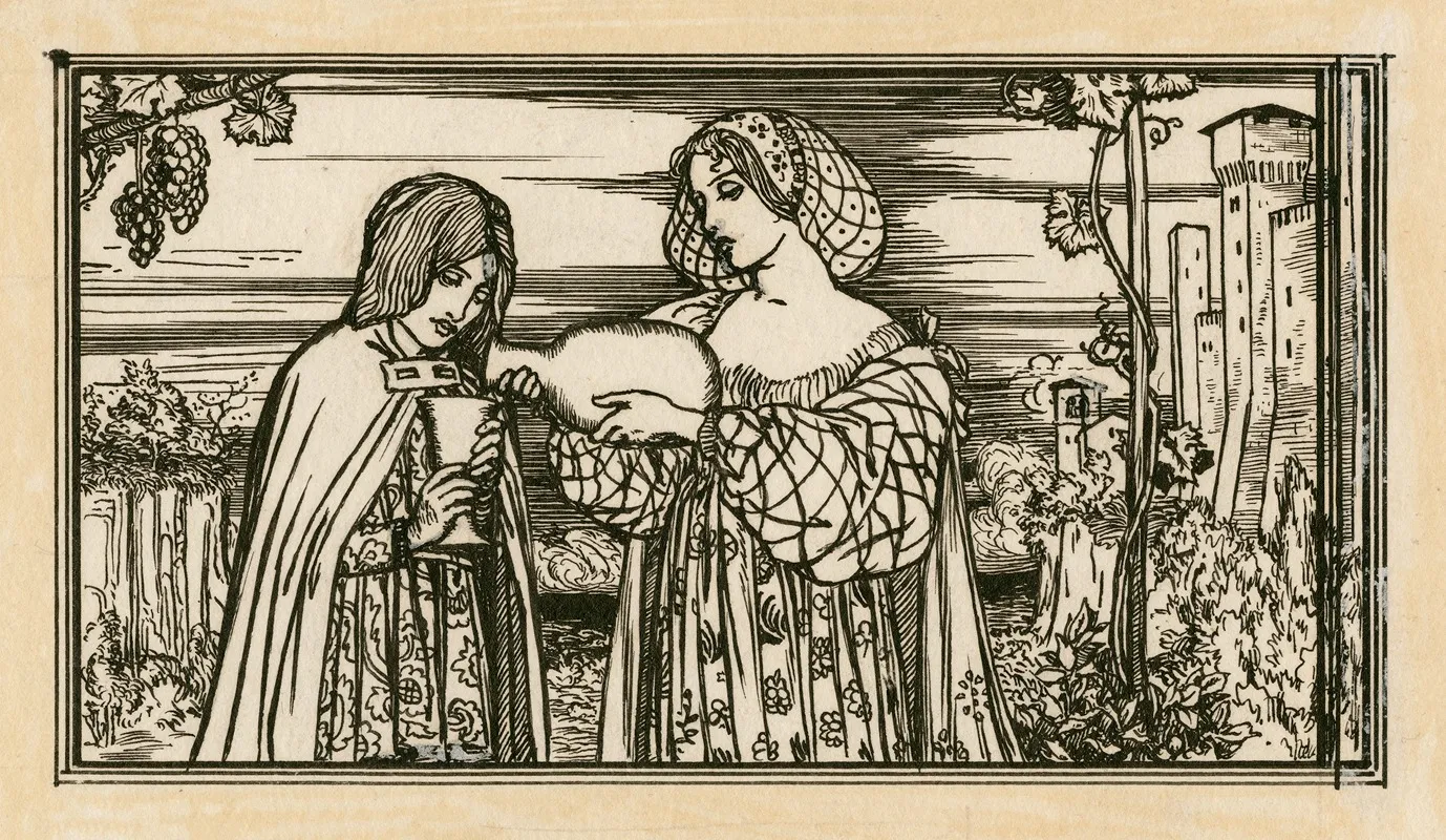 Decorative Head Piece To Page 78 Of Bells Edition Of The Tempest