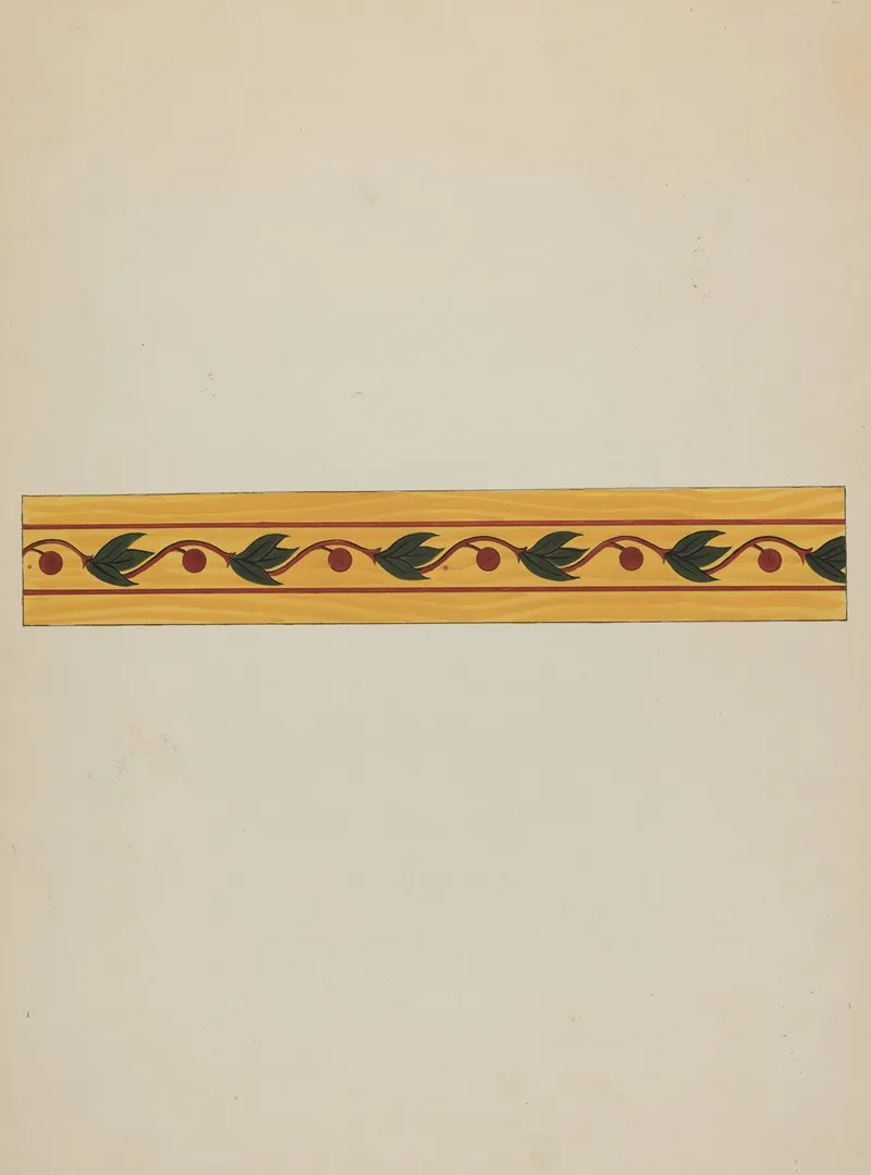 Decorative Panel From Rail Car Interior