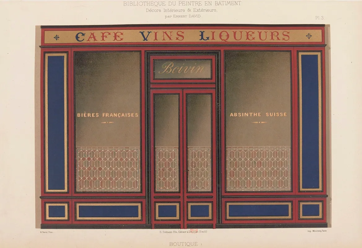 Decors Interieurs Et Exterieurs Pl 03 Wall Art by Ernest David - High-Resolution Digital Print