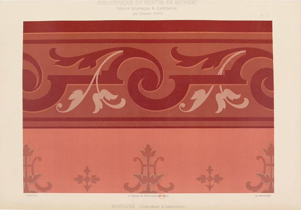 Decors Interieurs Et Exterieurs Pl 05 Wall Art by Ernest David - High-Resolution Digital Print