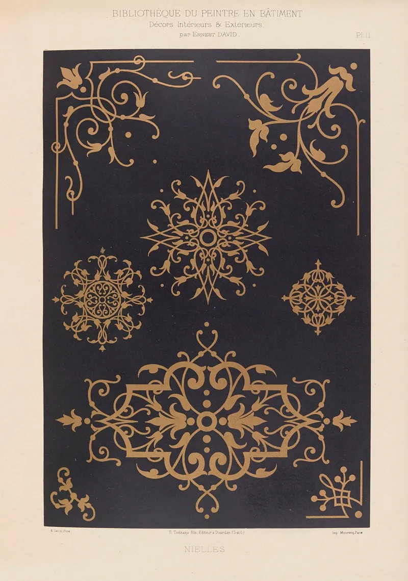Decors Interieurs Et Exterieurs Pl 11 Wall Art by Ernest David - High-Resolution Digital Print
