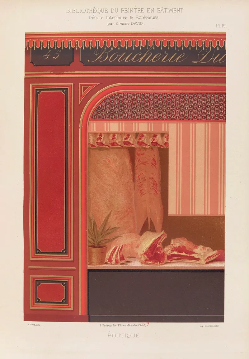 Decors Interieurs Et Exterieurs Pl 19 Wall Art by Ernest David - High-Resolution Digital Print