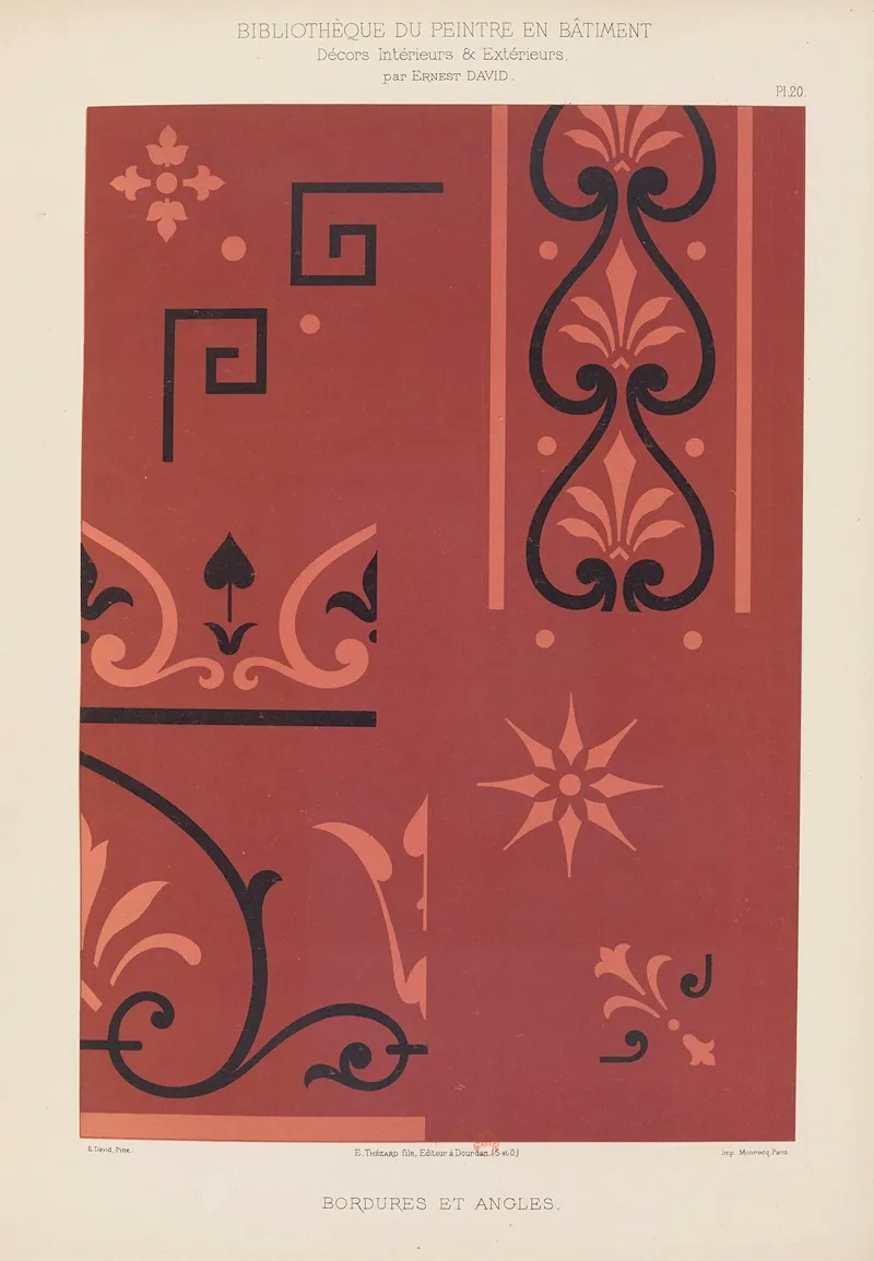 Decors Interieurs Et Exterieurs Pl 20 Wall Art by Ernest David - High-Resolution Digital Print