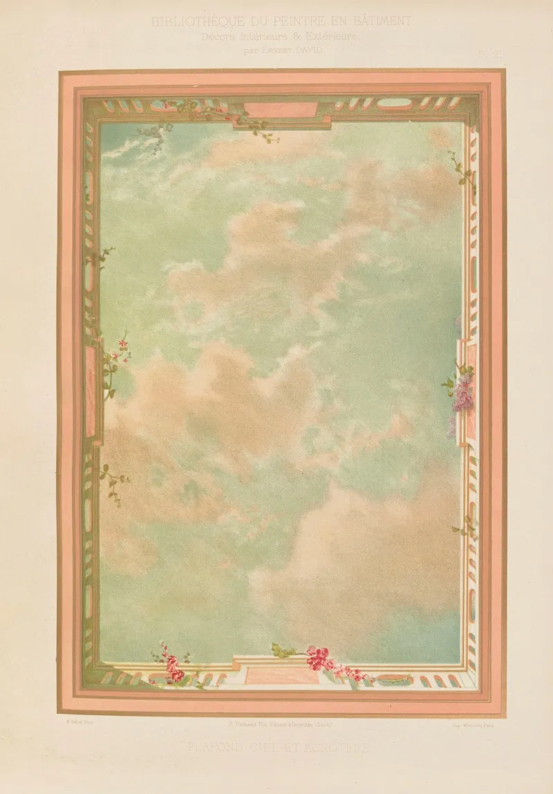 Decors Interieurs Et Exterieurs Pl 21 Wall Art by Ernest David - High-Resolution Digital Print