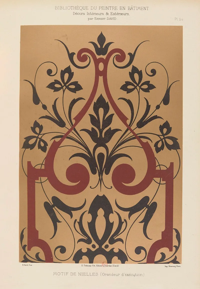 Decors Interieurs Et Exterieurs Pl 24 Wall Art by Ernest David - High-Resolution Digital Print