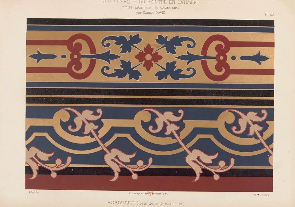 Decors Interieurs Et Exterieurs Pl 25 Wall Art by Ernest David - High-Resolution Digital Print