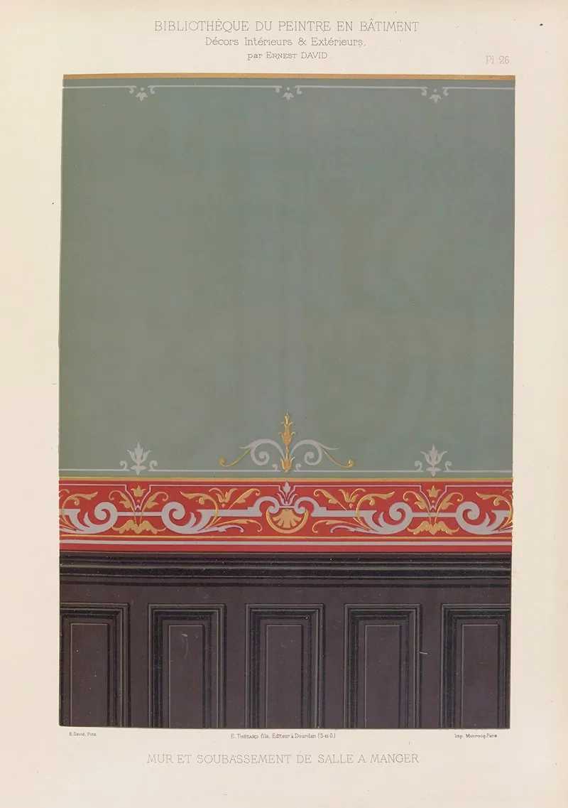 Decors Interieurs Et Exterieurs Pl 26 Wall Art by Ernest David - High-Resolution Digital Print