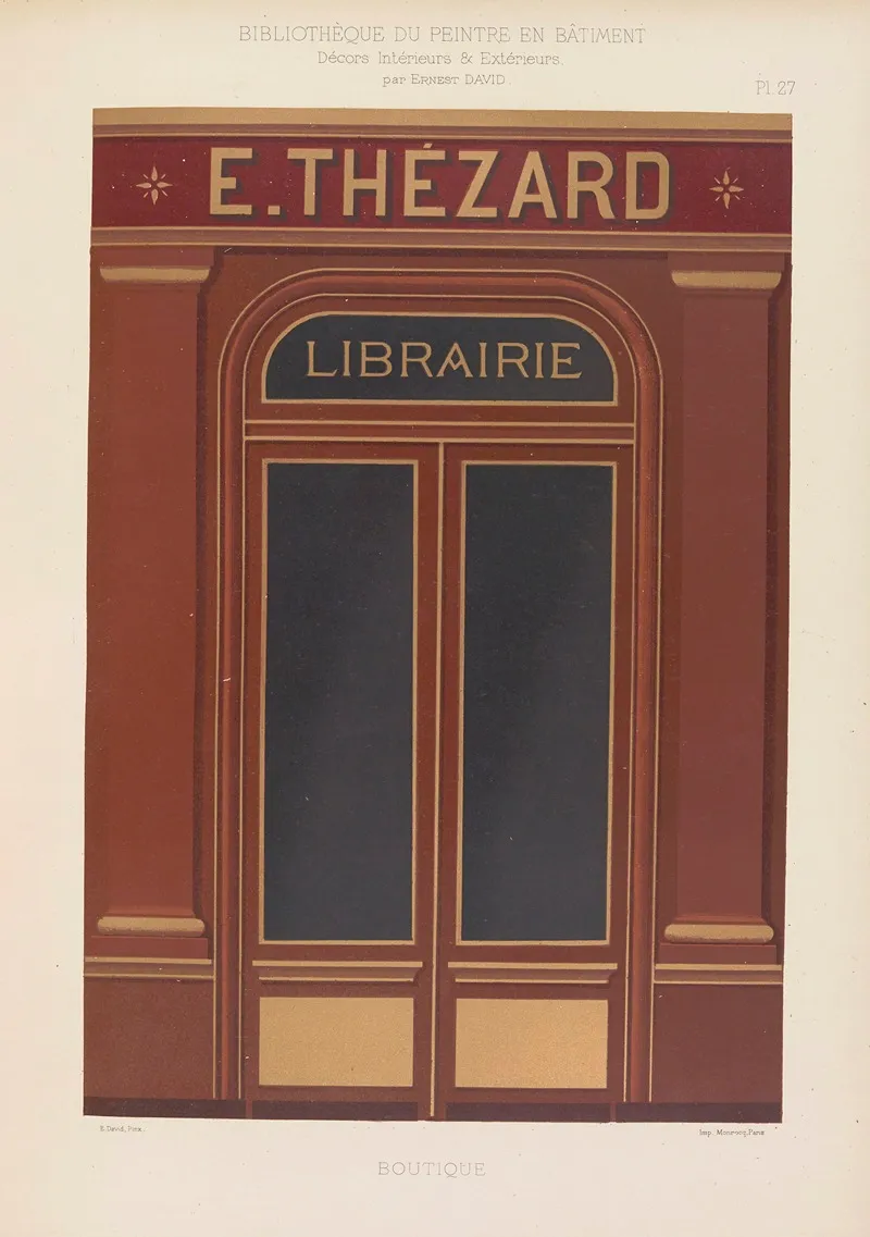 Decors Interieurs Et Exterieurs Pl 27 Wall Art by Ernest David - High-Resolution Digital Print