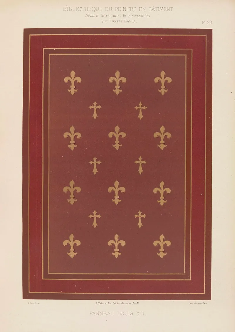 Decors Interieurs Et Exterieurs Pl 29 Wall Art by Ernest David - High-Resolution Digital Print