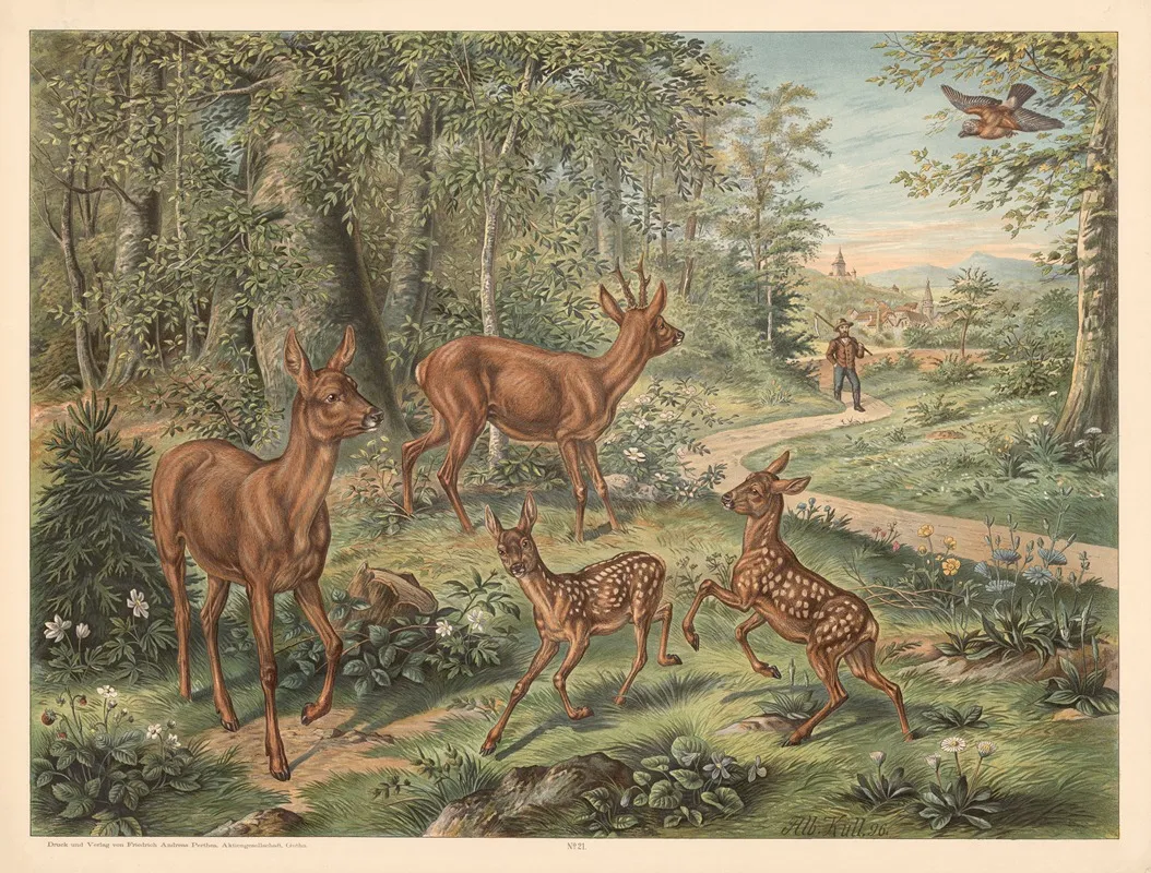 Deer 14 Wall Art by Otto Speckter - High-Resolution Digital Print