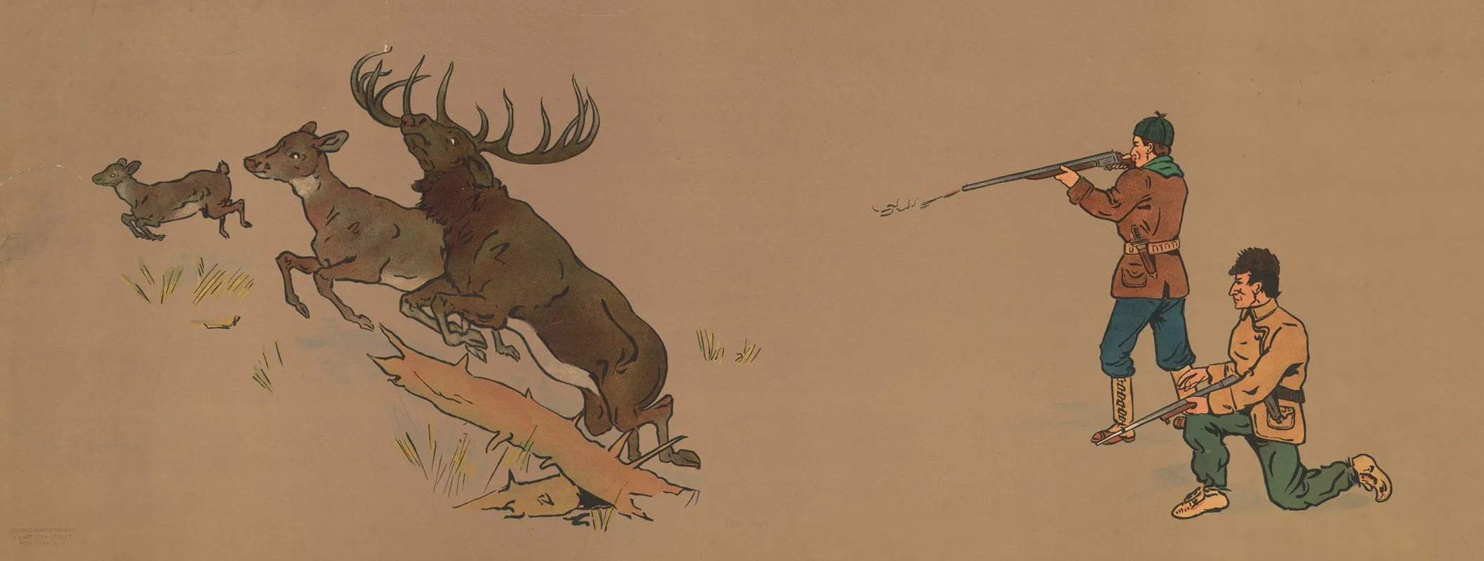 Deer Hunt 2 Wall Art by George Markendorff - High-Resolution Digital Print