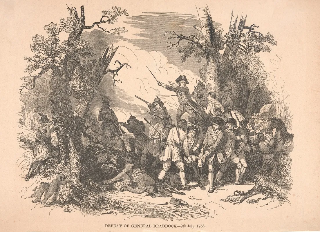 Defeat Of General Braddock 9th July 1755